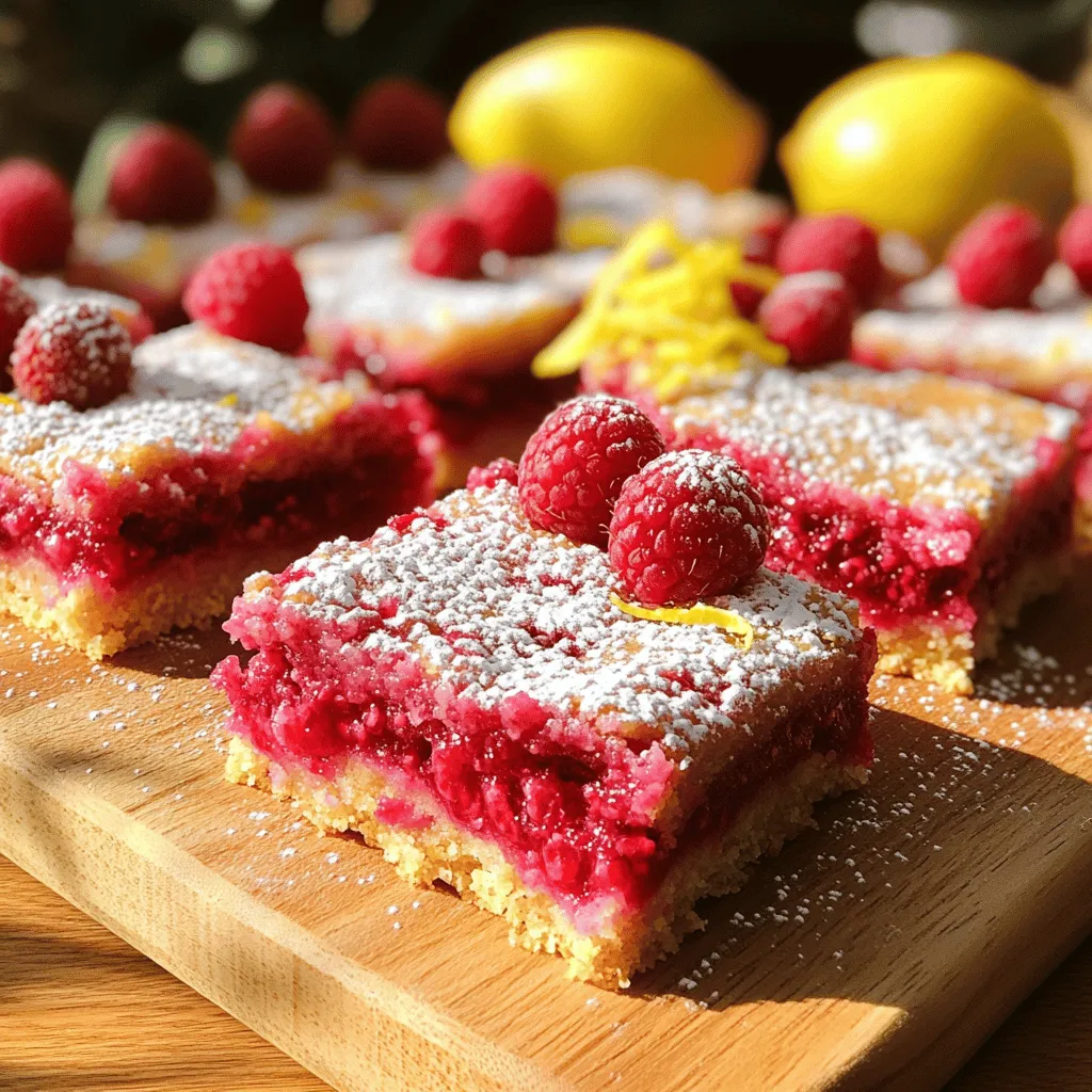 Raspberry Lemon Bars Tasty and Fresh Dessert Delight