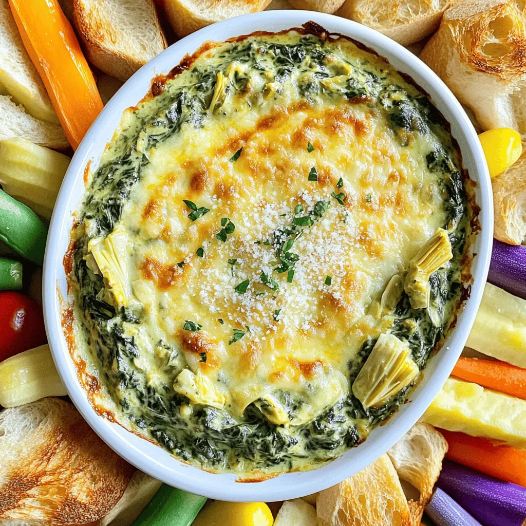 Creamy Spinach Artichoke Dip Tasty and Delightful Treat