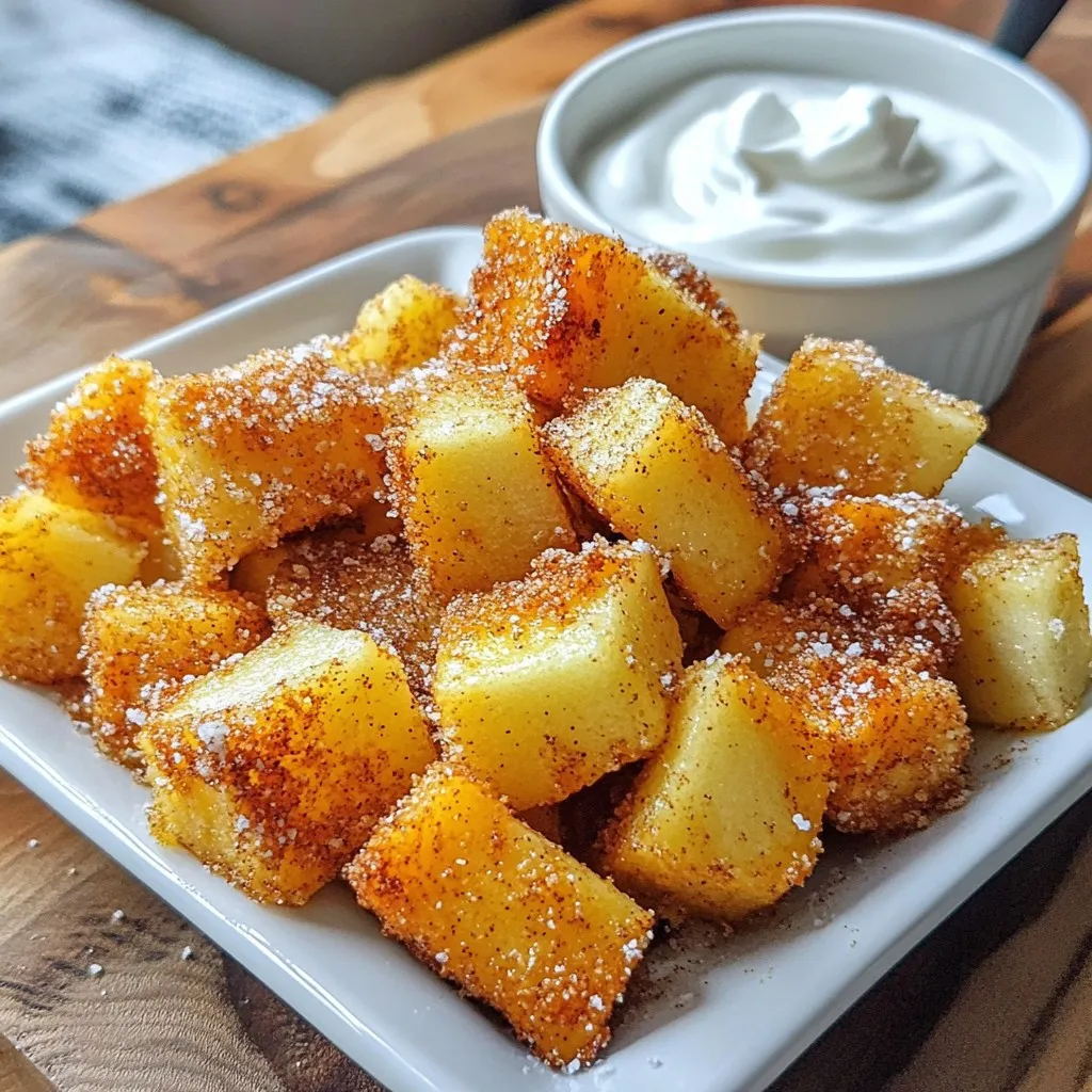 Healthy Cinnamon Sugar Air Fryer Bites Tasty Treat