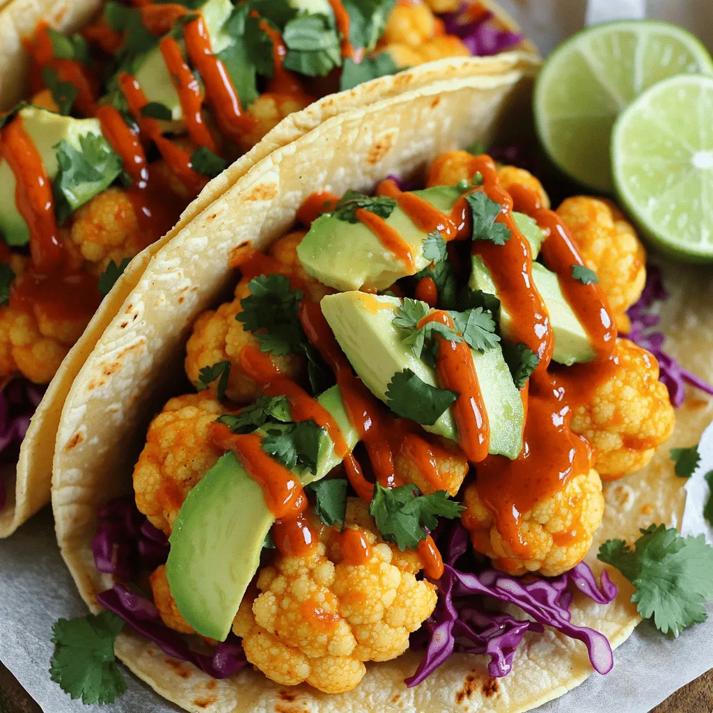 Buffalo Cauliflower Tacos Flavorful and Simple Recipe