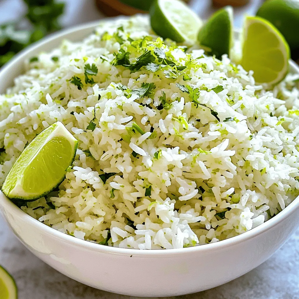 Lime Cilantro Rice Fresh and Flavorful Side Dish