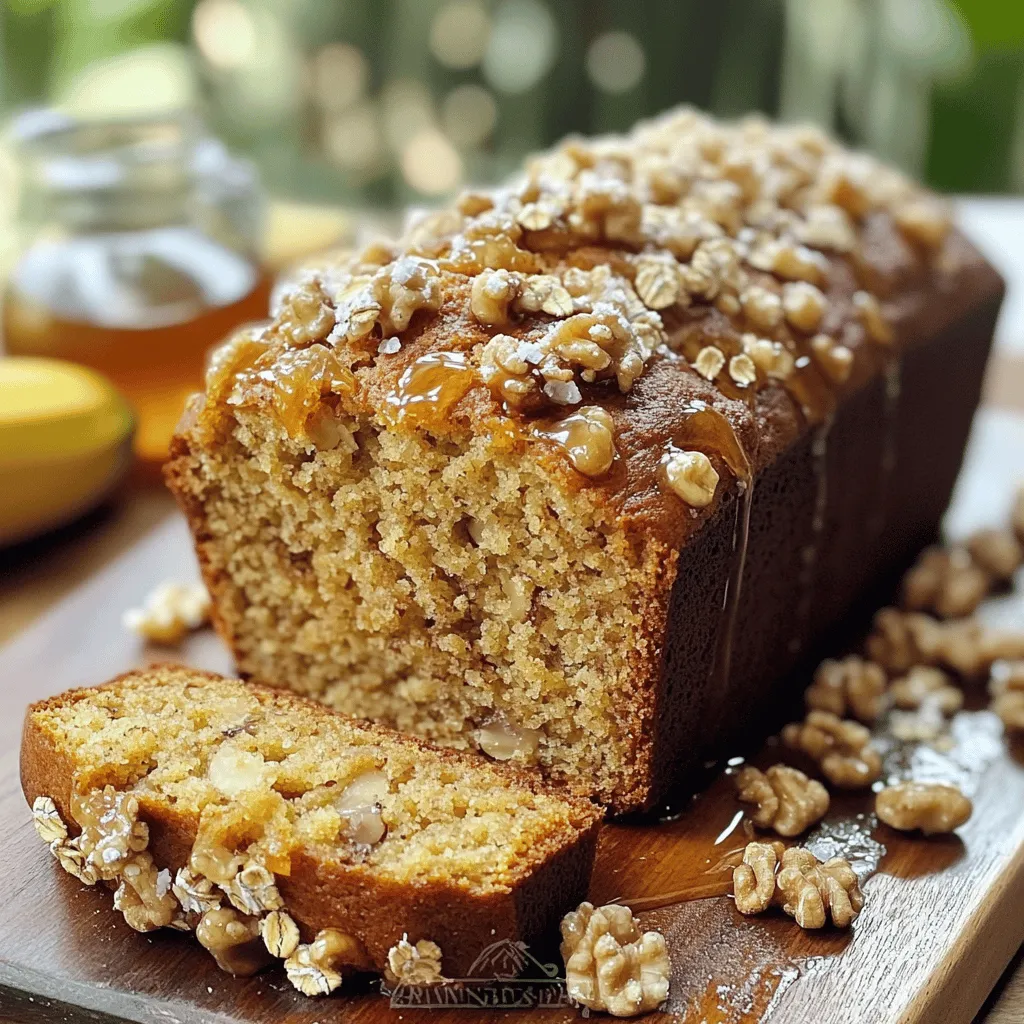 Maple Walnut Banana Bread with Crunchy Topping Delight