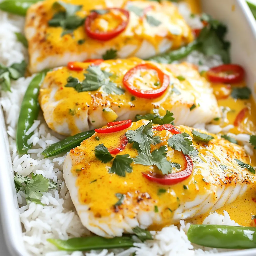 Christmas Coconut Curry Baked Cod Flavorful Delight