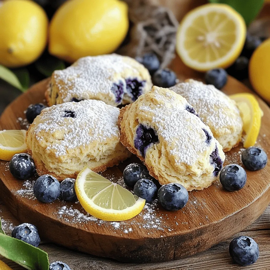 Blueberry Lemon Scones Fresh and Flavorful Delight