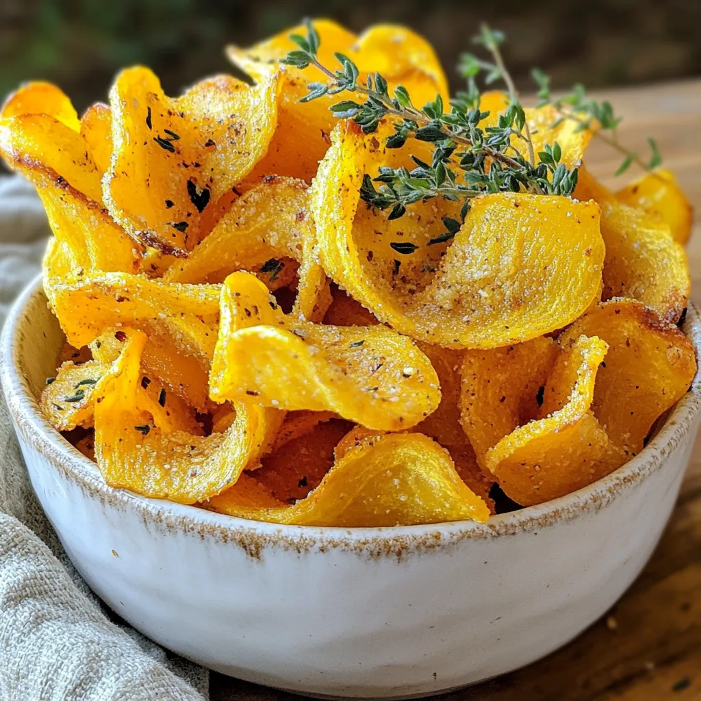 Crispy Roasted Squash Chips Easy Snack Delight