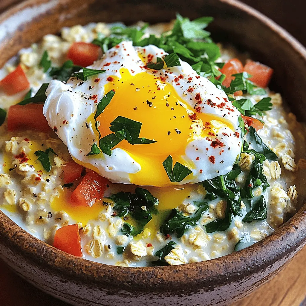 Savory Oatmeal with Egg Wholesome and Filling Meal