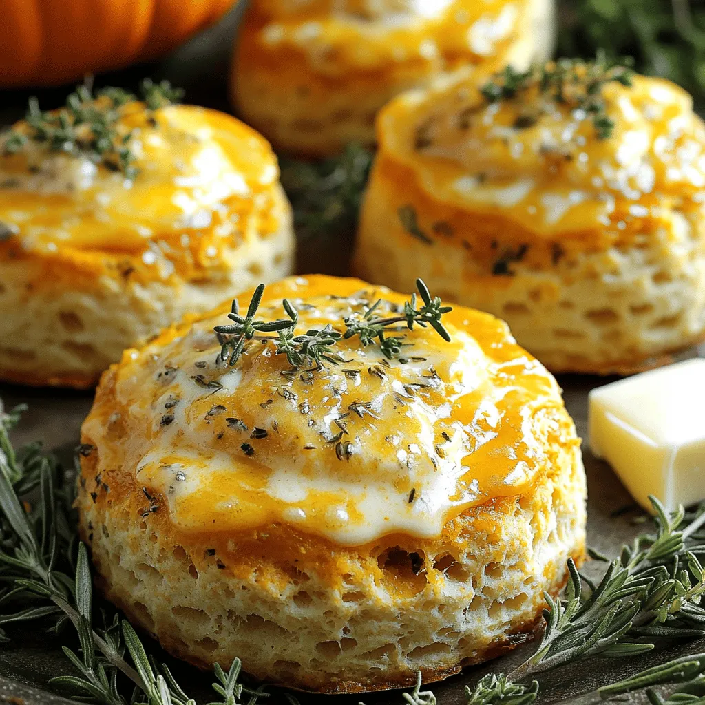 Herb Cheese Pumpkin Biscuits Savory and Flaky Delight