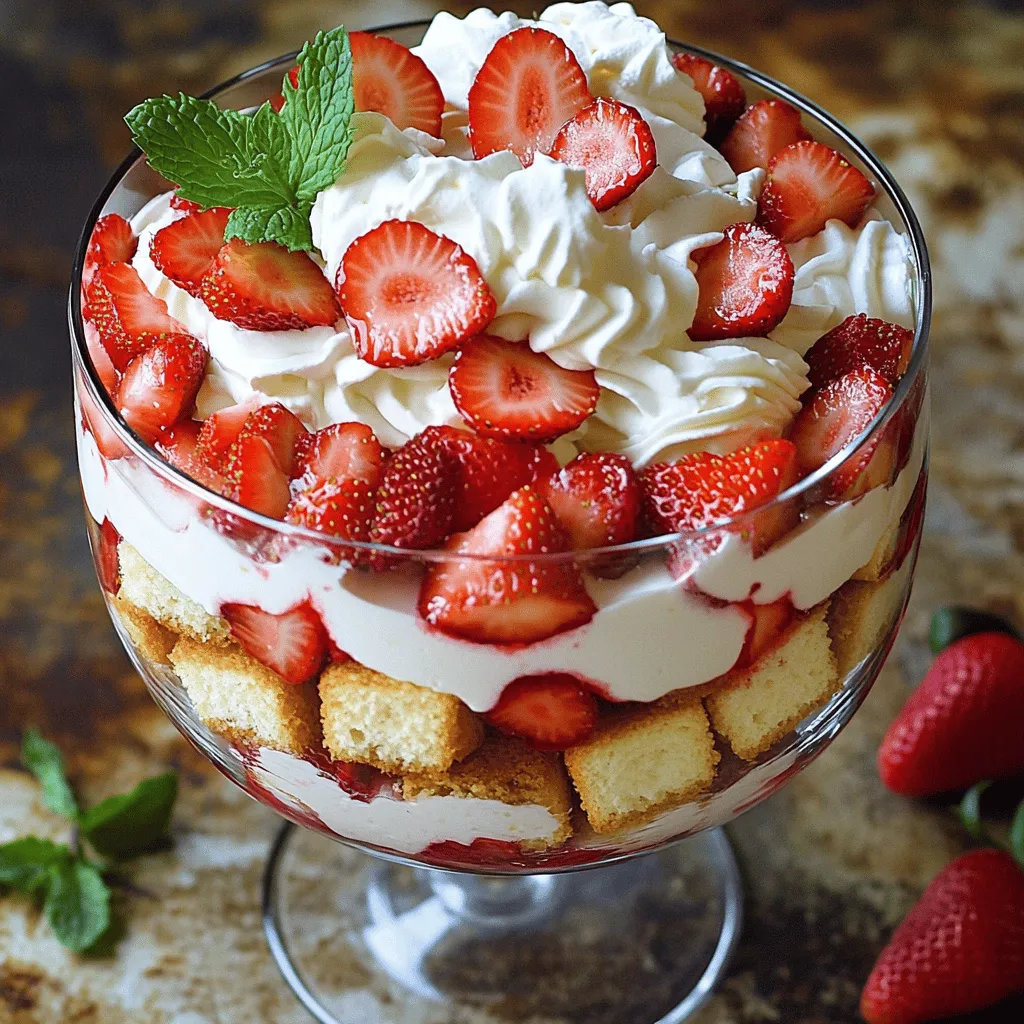 Strawberry Shortcake Trifle Easy and Delightful Recipe