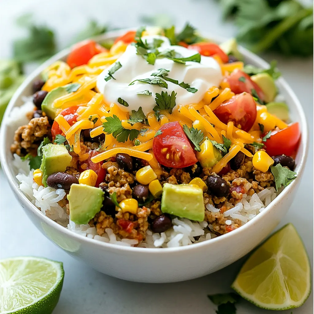 Easy Taco Rice Bowls Simple and Flavorful Meal