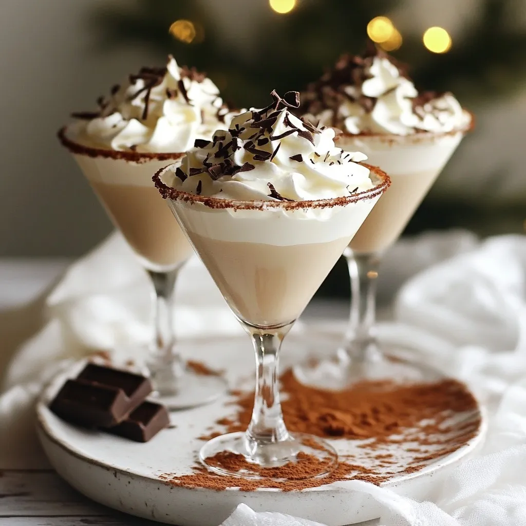 Chocolate Eggnog Martini Delightful Seasonal Sip