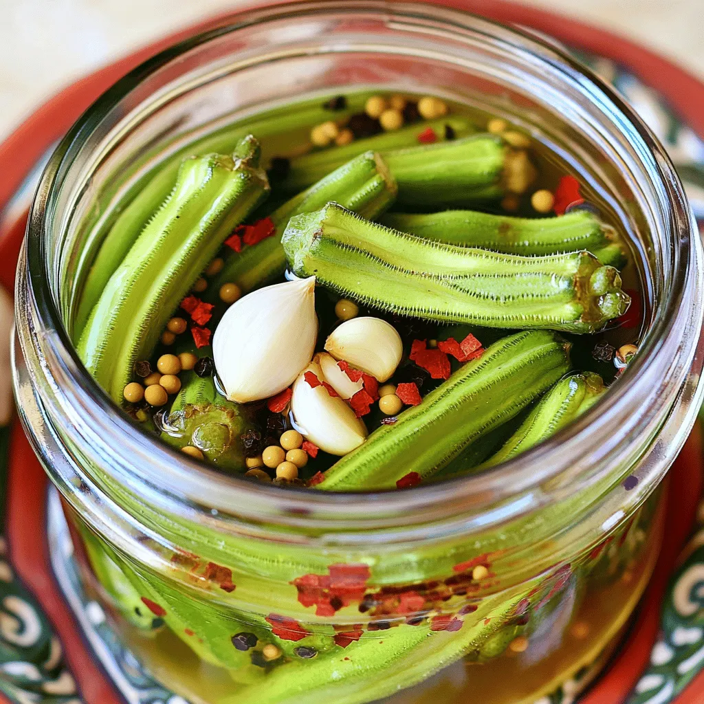 Spicy Garlic Pickled Okra Flavorful and Easy Recipe