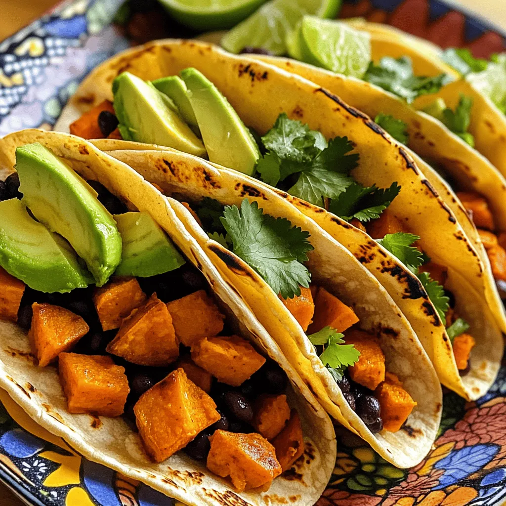 Sweet Potato and Black Bean Tacos Flavorful Bite