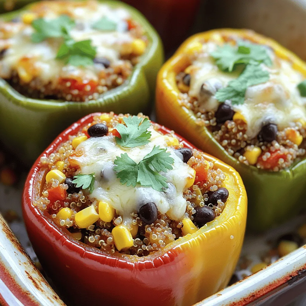 Stuffed Bell Peppers with Quinoa Flavorful Delight