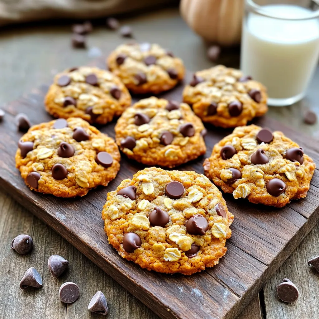 Pumpkin Oatmeal Chocolate Chip Cookies Delightful Treat