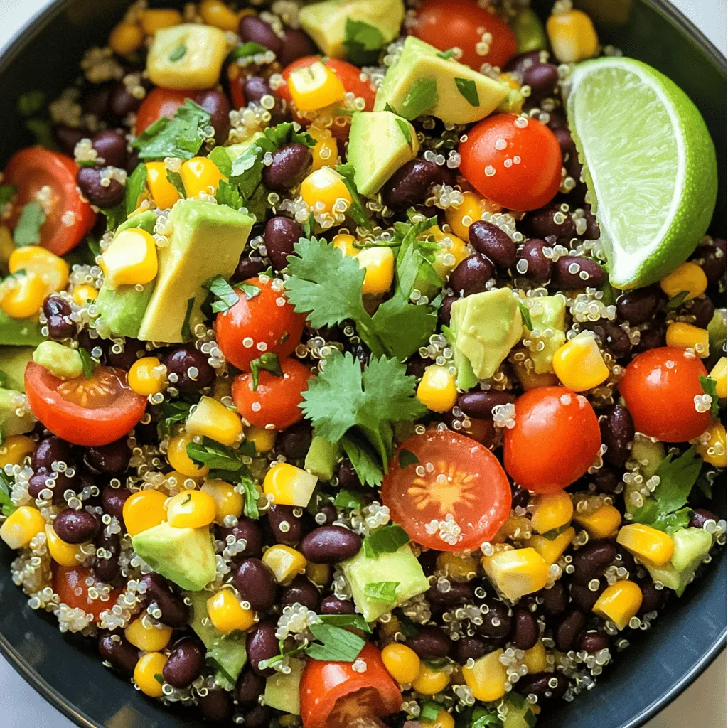 Zesty Quinoa Black Bean Salad Fresh and Flavorful Meal