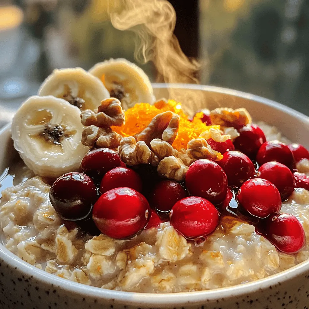 Cranberry Orange Oatmeal Healthy and Flavorful Recipe