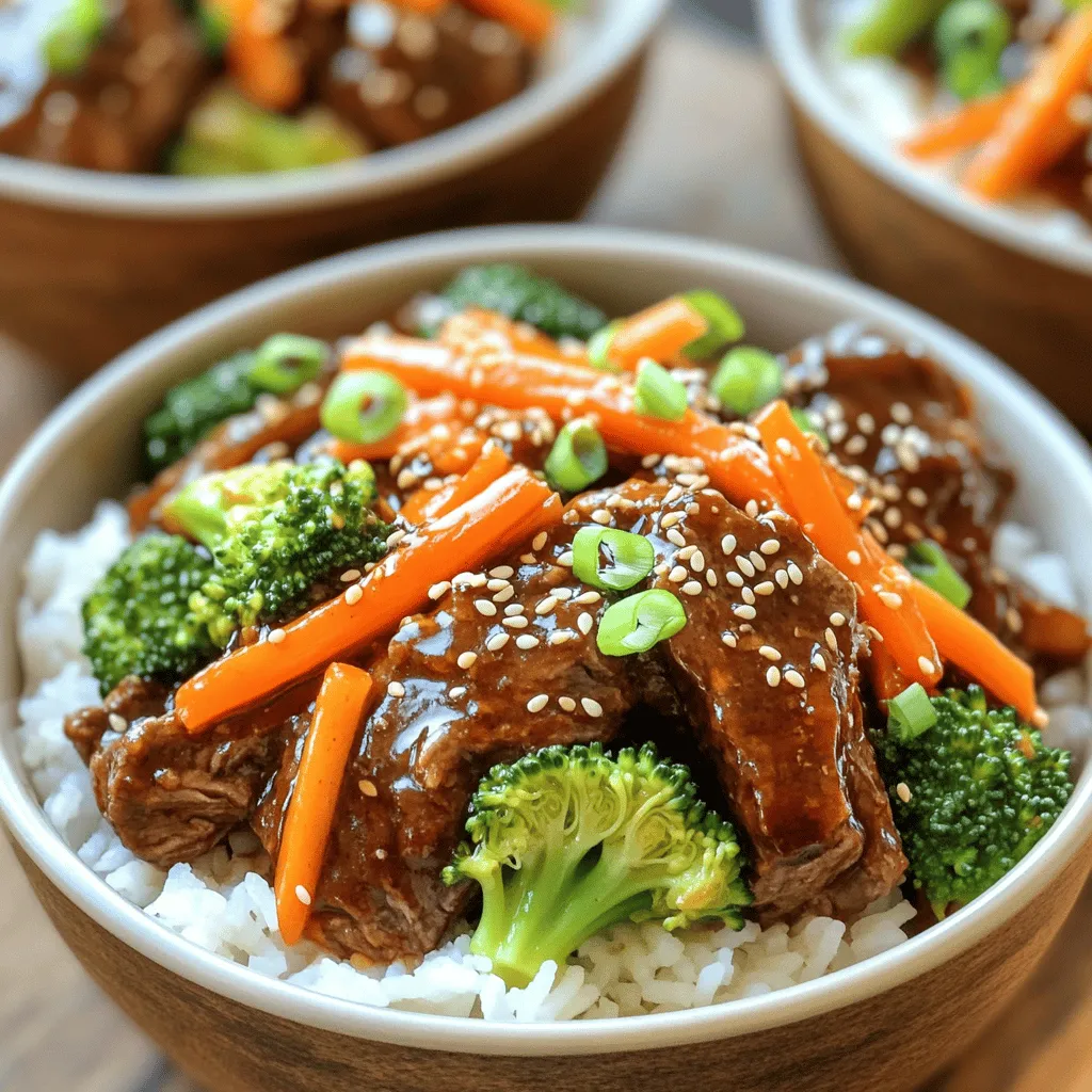 Slow Cooker Korean Beef Bowls Flavorful Dinner Delight