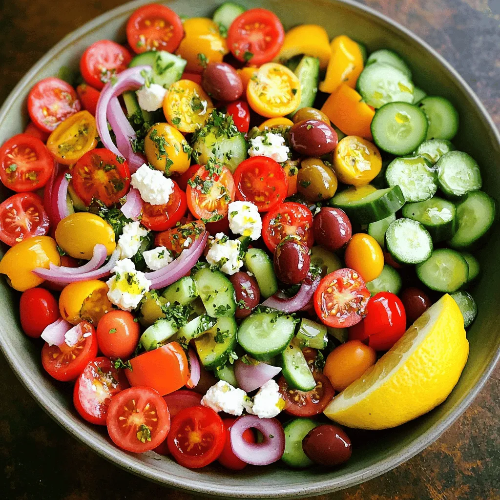 Healthy Greek Salad Fresh and Flavorful Delight