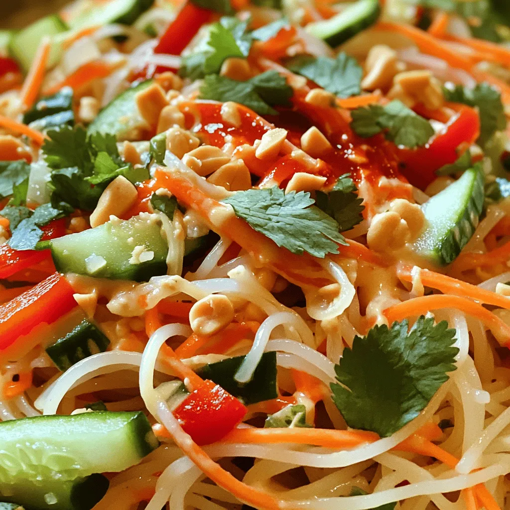 Spicy Peanut Noodle Salad Fast and Flavorful Delight