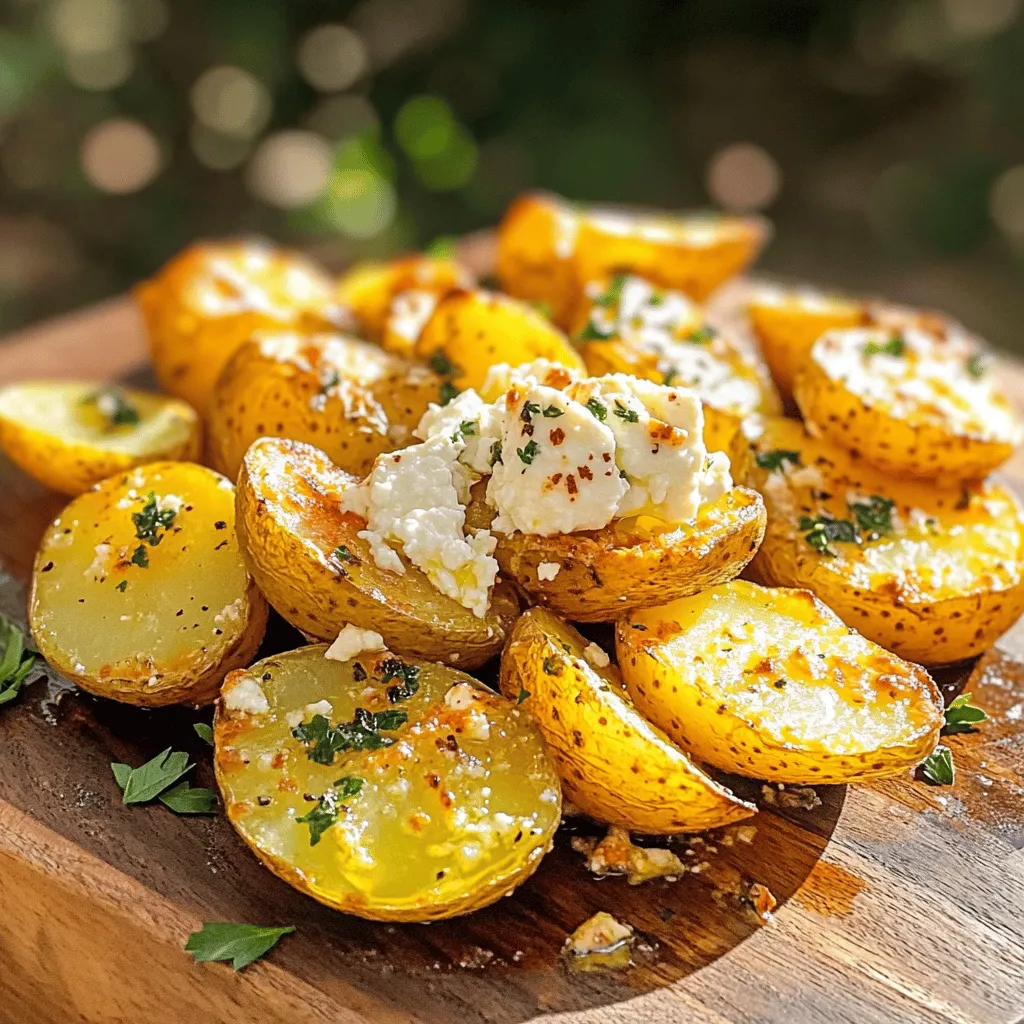 Greek Feta Roast Potatoes Simple and Tasty Dish