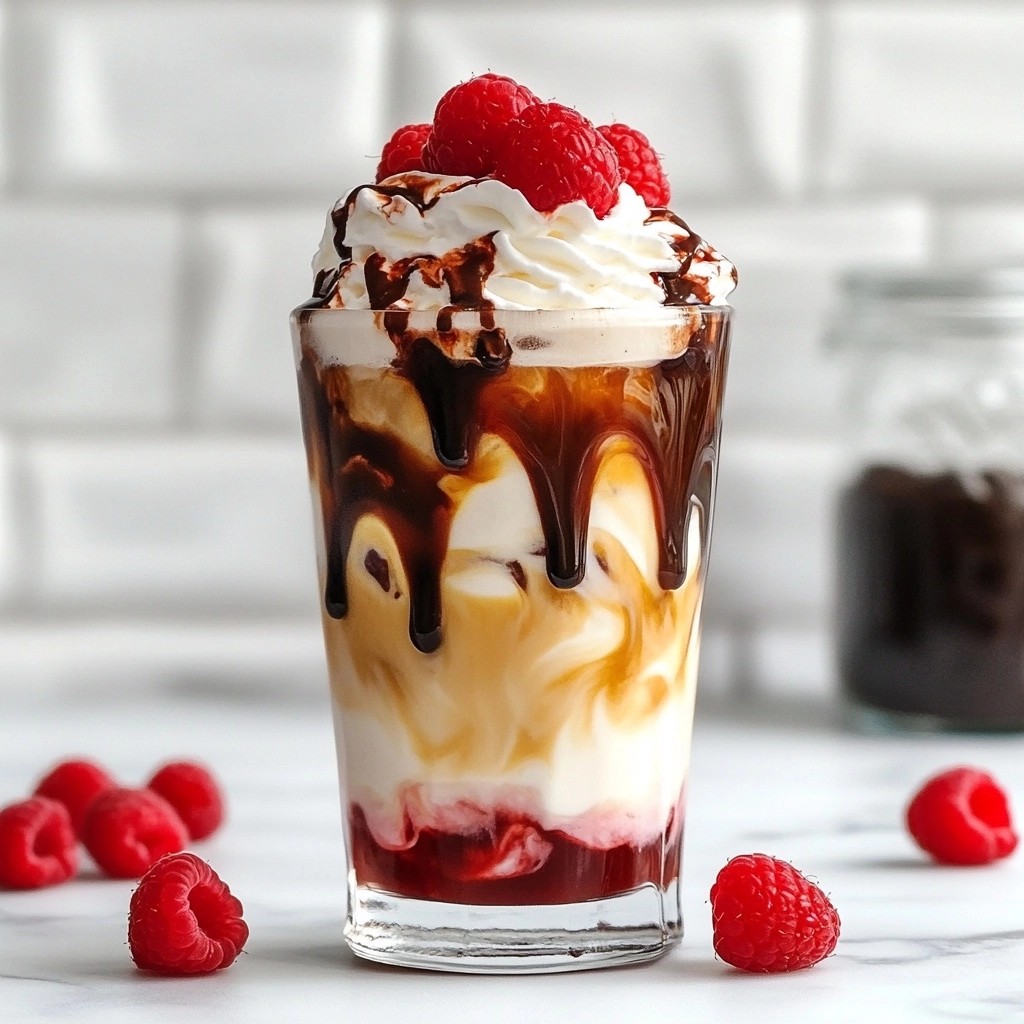 Chilled Copycat Starbucks Iced Raspberry Mocha Delight