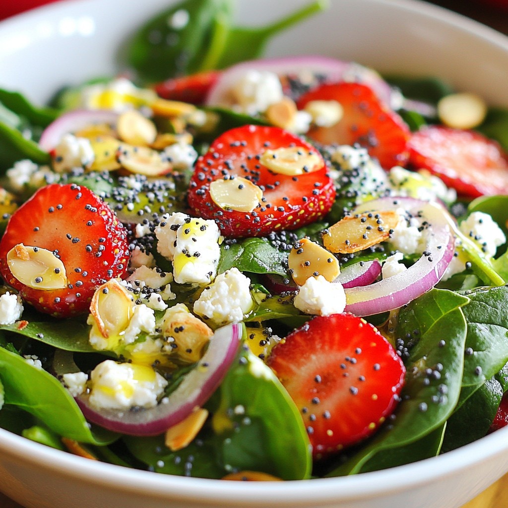 Strawberry Spinach Poppy Seed Salad Fresh and Simple