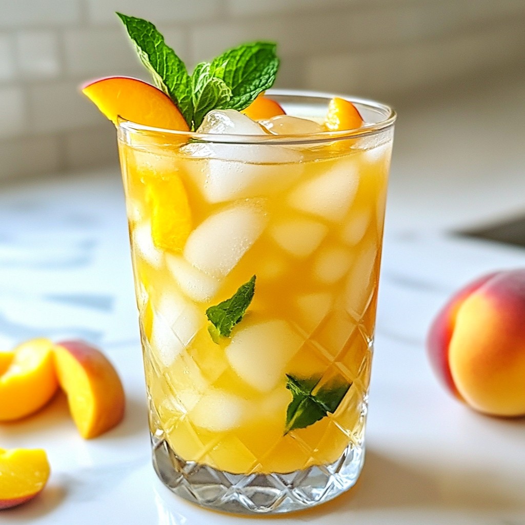 Refreshing Copycat Starbucks Peach Green Tea Recipe
