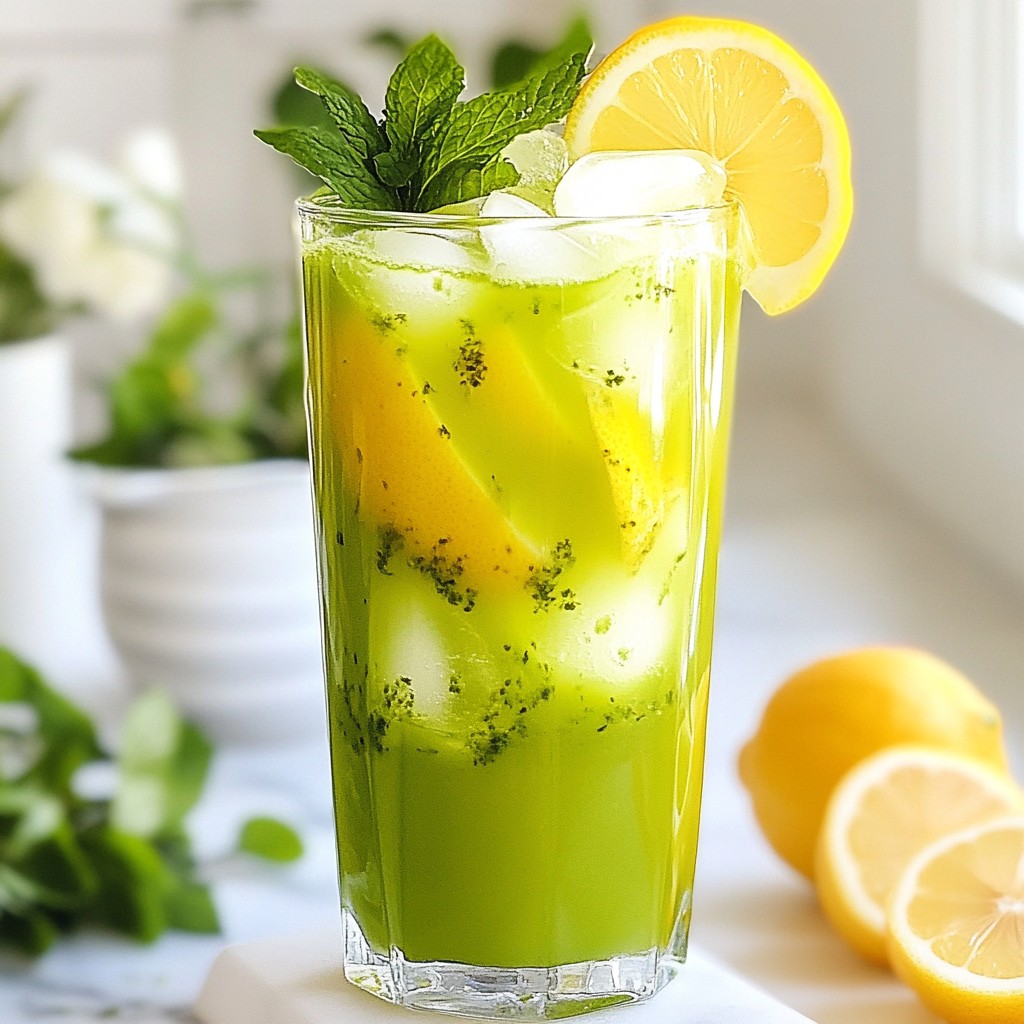 Frothy Copycat Starbucks Matcha Lemonade Delight