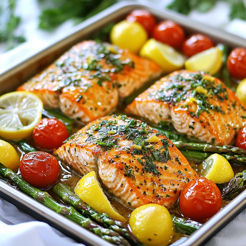 One-Pan Lemon Herb Salmon Fresh and Easy Recipe