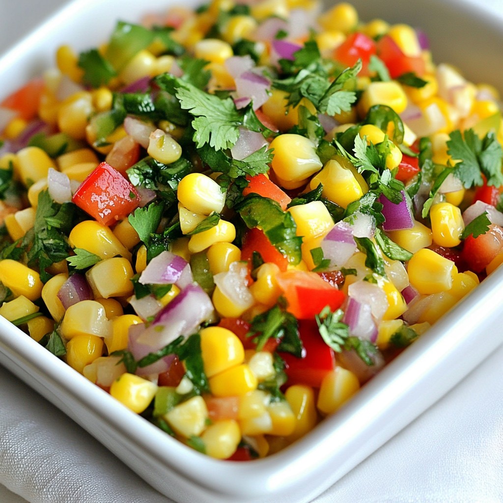 Zesty Copycat Chipotle Corn Salsa Flavorful Delight