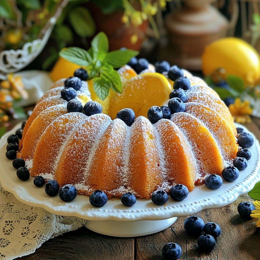 Lemon Blueberry Pound Cake Fresh and Tasty Delight