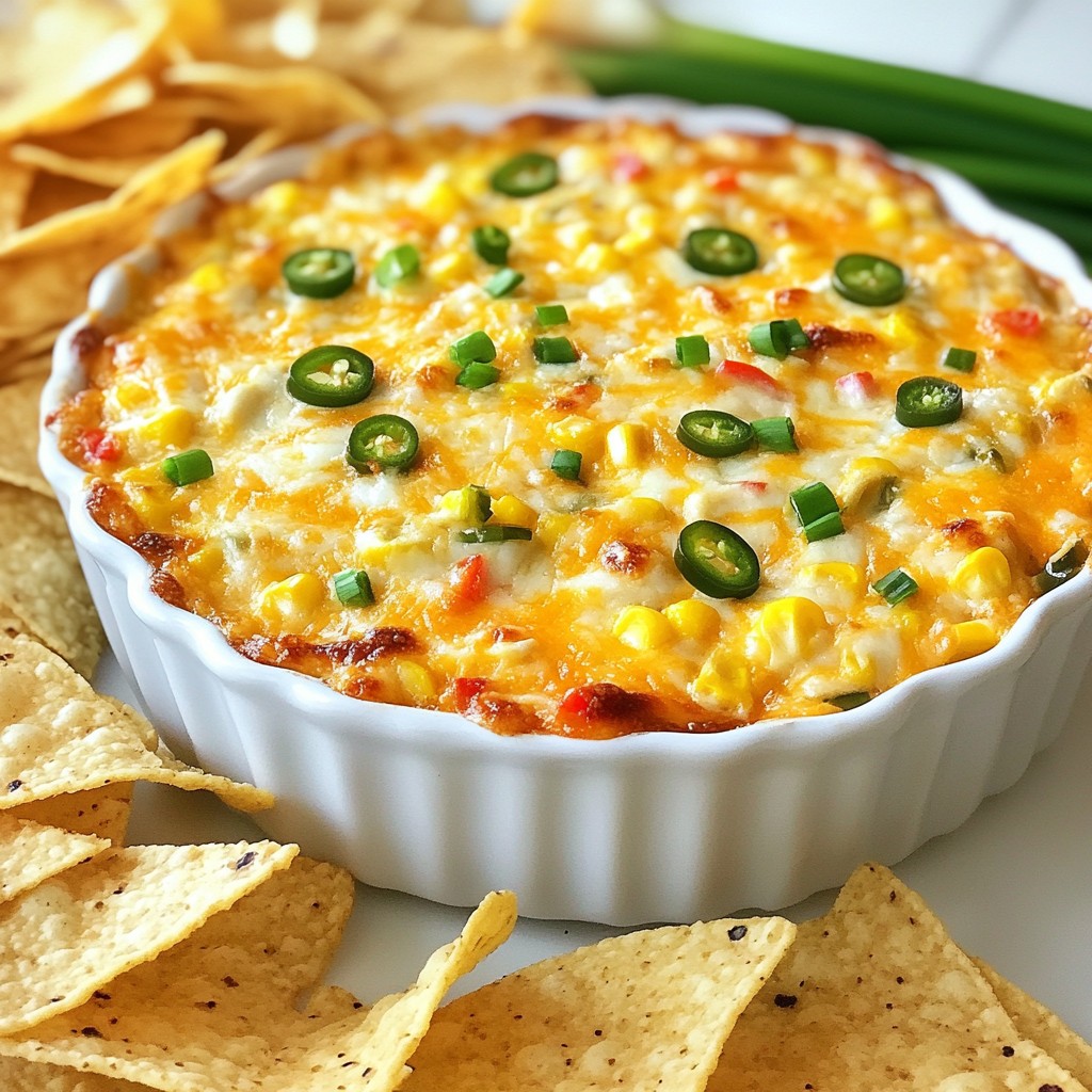 Cheddar Jalapeño Corn Dip Easy and Flavorful Snack