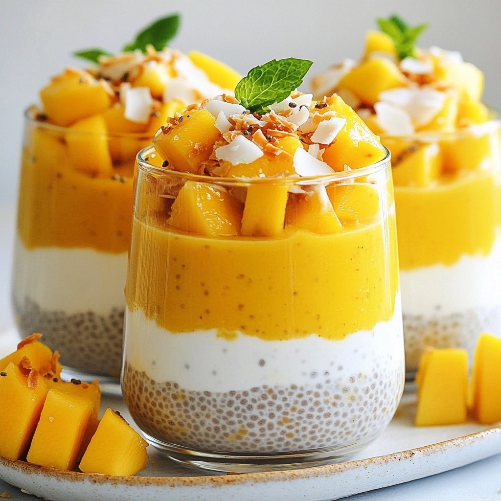 Mouthwatering Mango Coconut Chia Pudding Delight