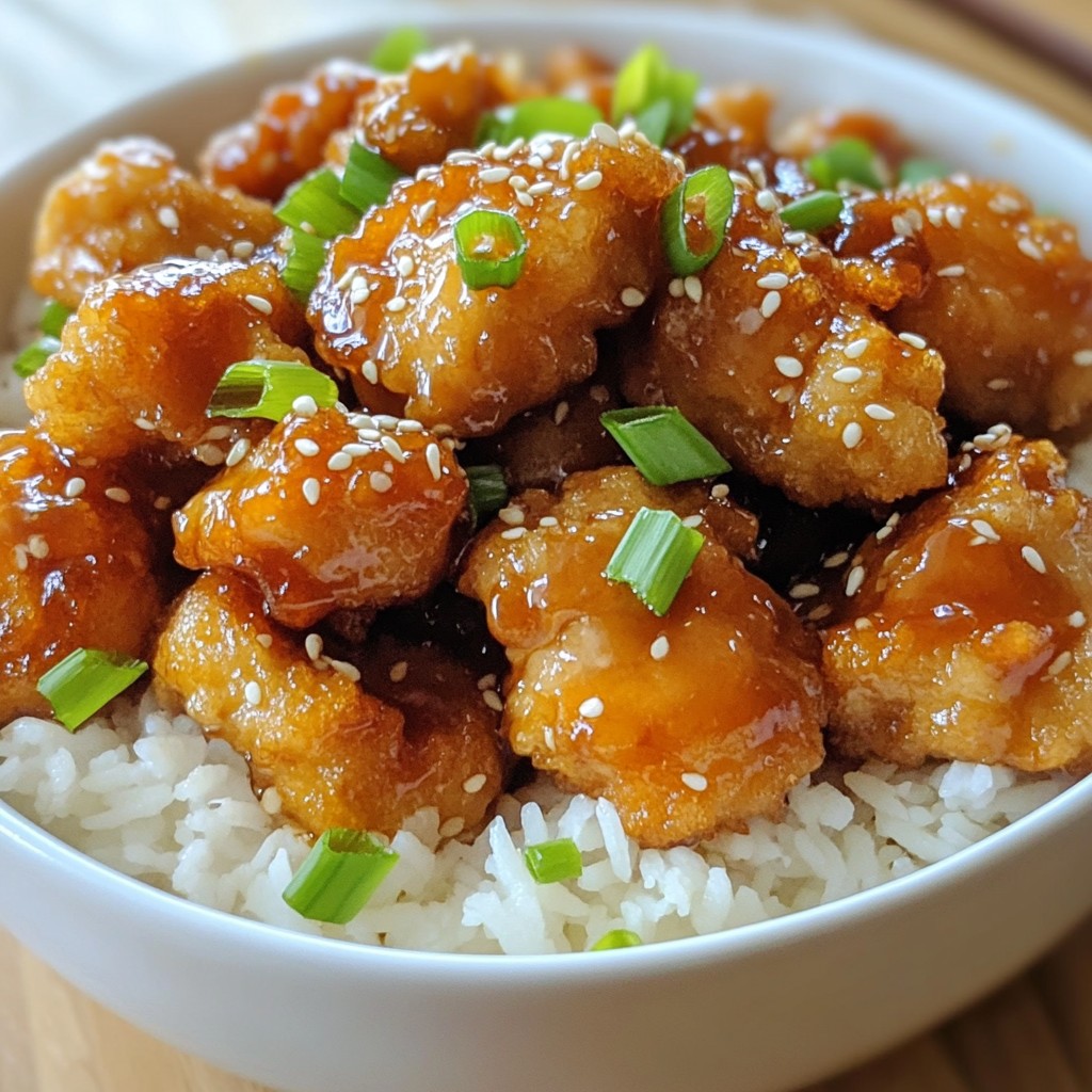 Savory Copycat Pei Wei Sesame Chicken Dish Made Easy