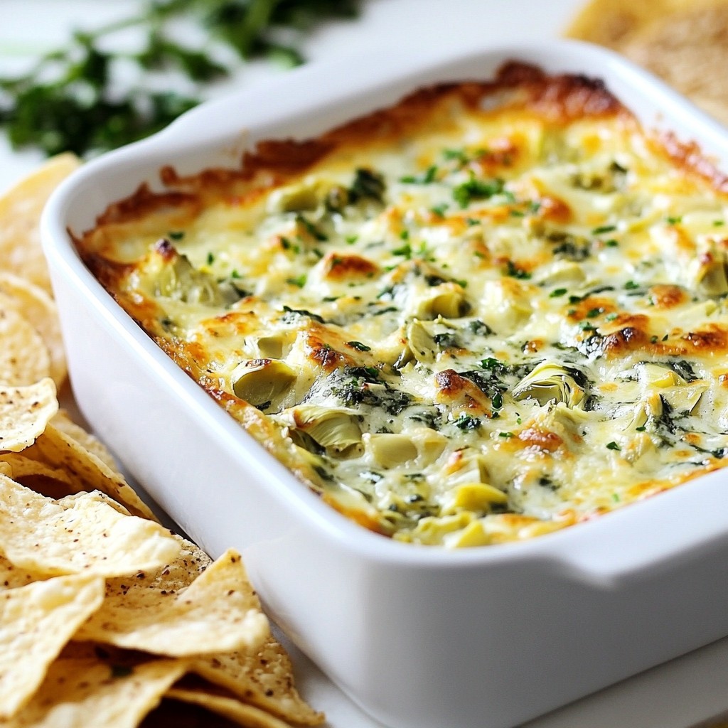 Cheesy Spinach Artichoke Dip Flavorful Party Snack