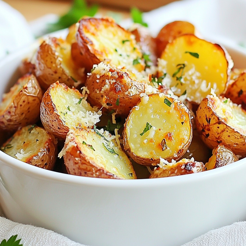 Garlic Parmesan Roasted Red Potatoes Simple Side Dish