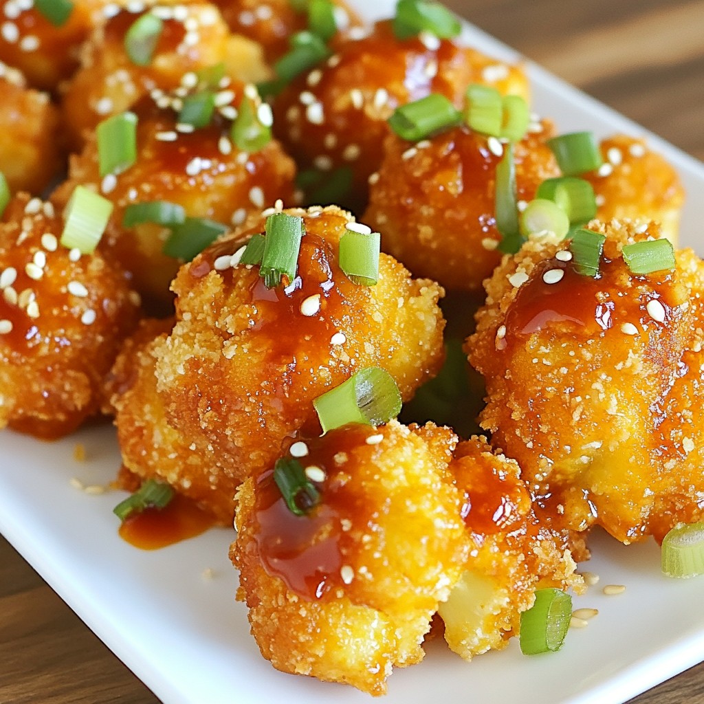 Sweet Chili Cauliflower Bites Crispy and Flavorful Snack