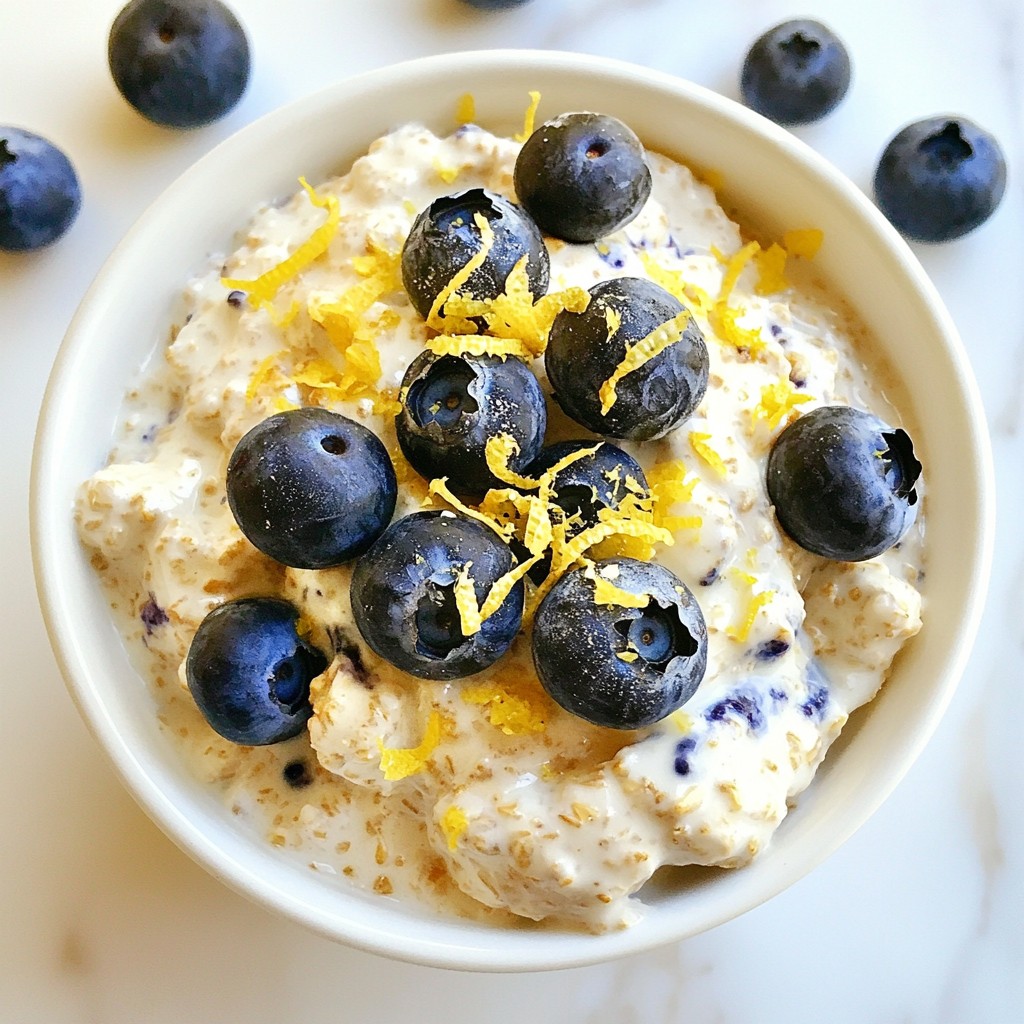 Lemon Blueberry Overnight Oats Simple and Tasty Meal