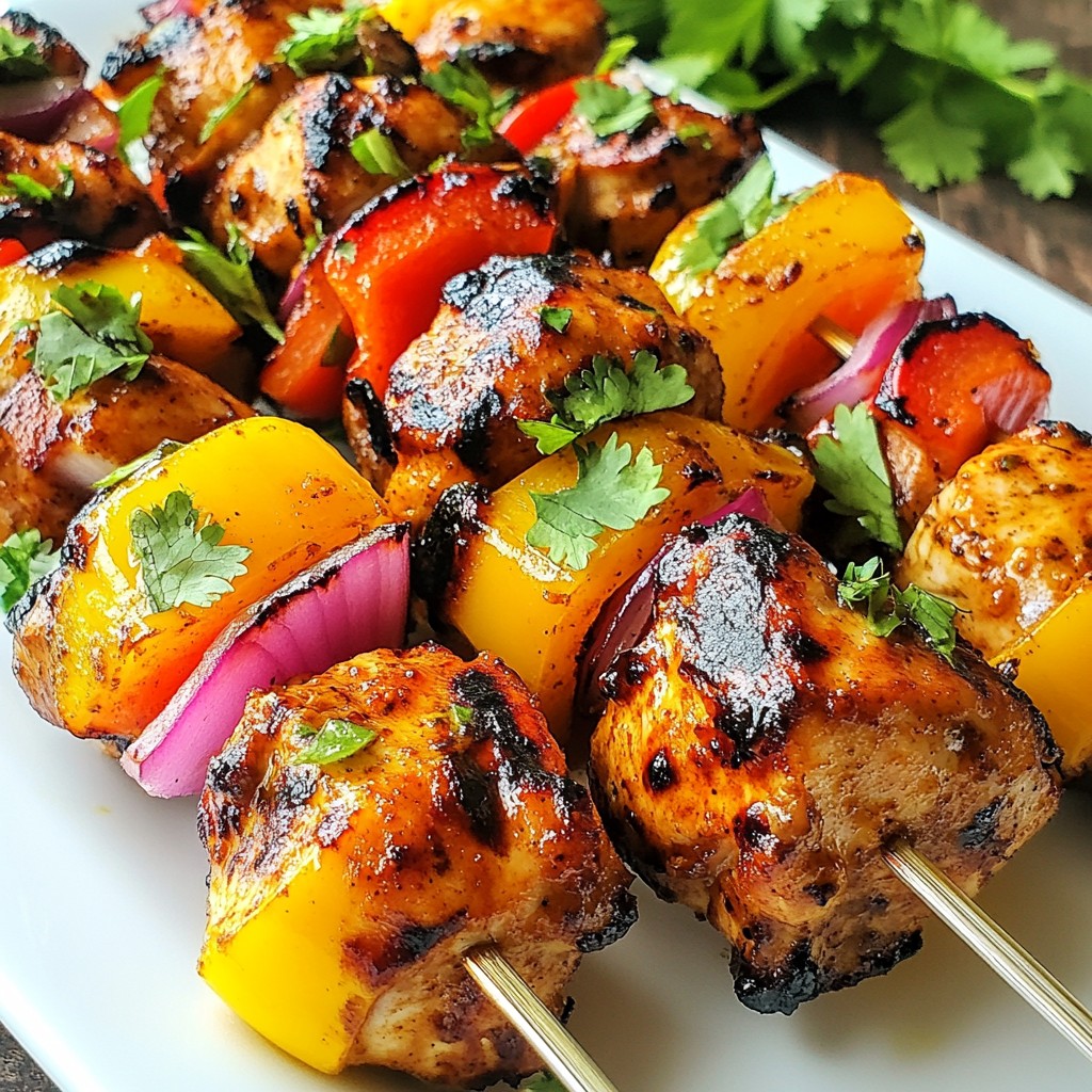 Jamaican Jerk Chicken Skewers Bold and Flavorful Dish