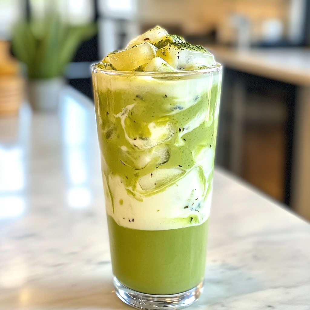 Iced Starbucks Matcha Green Tea Latte Refreshing Recipe