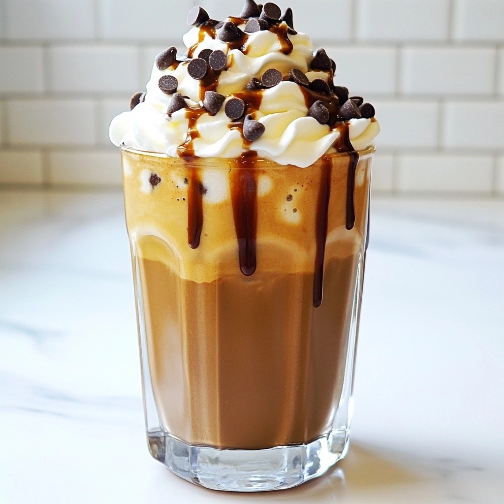 Creamy Copycat Starbucks Chocolate Chip Frappuccino Delight