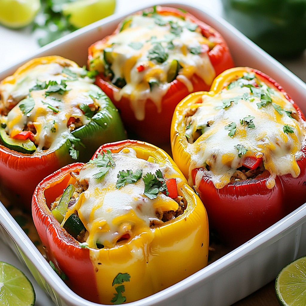 Chicken Fajita Stuffed Peppers Easy and Tasty Recipe