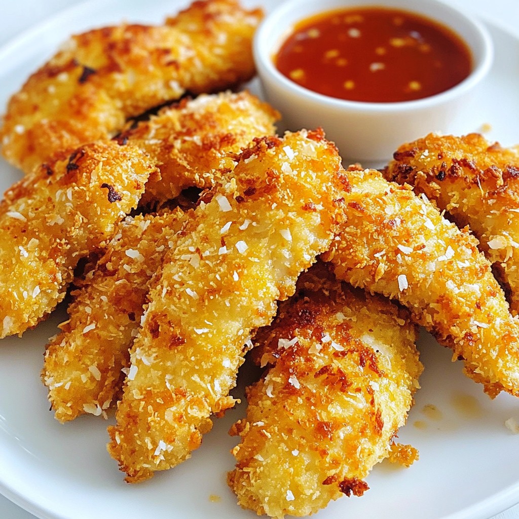Crispy Coconut Chicken Tenders Simple Meal Idea