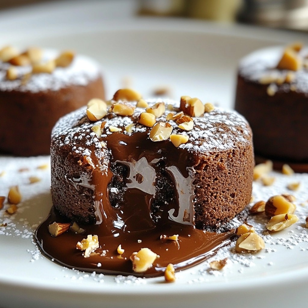 Chocolate Hazelnut Lava Cakes Rich and Decadent Treat