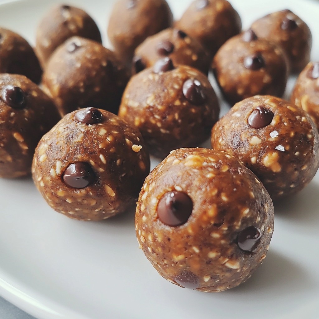 Peanut Butter Chocolate Energy Balls Easy Snack Recipe