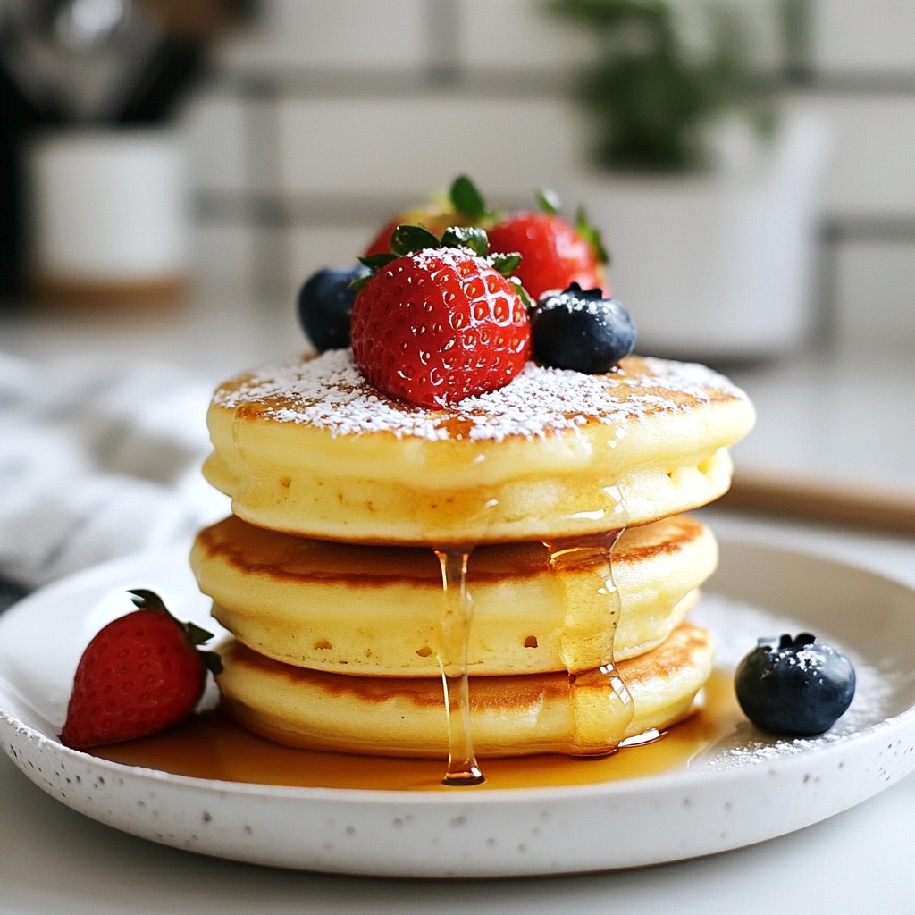 Fluffy Japanese Soufflé Pancakes Simple and Light Treat