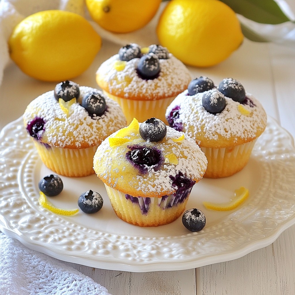 Lemon Blueberry Ricotta Muffins Delicious Treat Idea