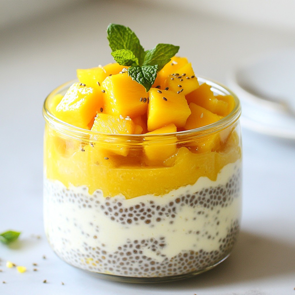 Mango Coconut Chia Pudding Easy and Healthy Recipe