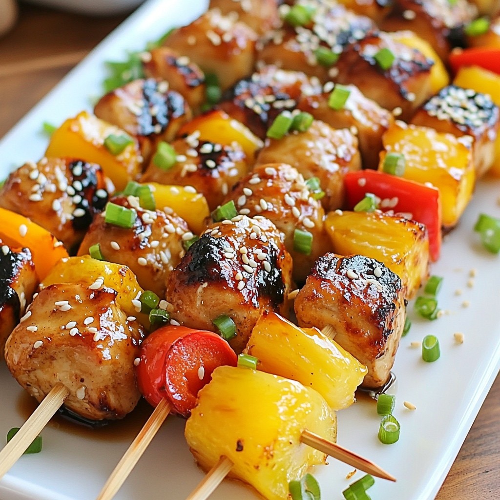 Teriyaki Pineapple Chicken Kabobs Flavorful Grilling Guide