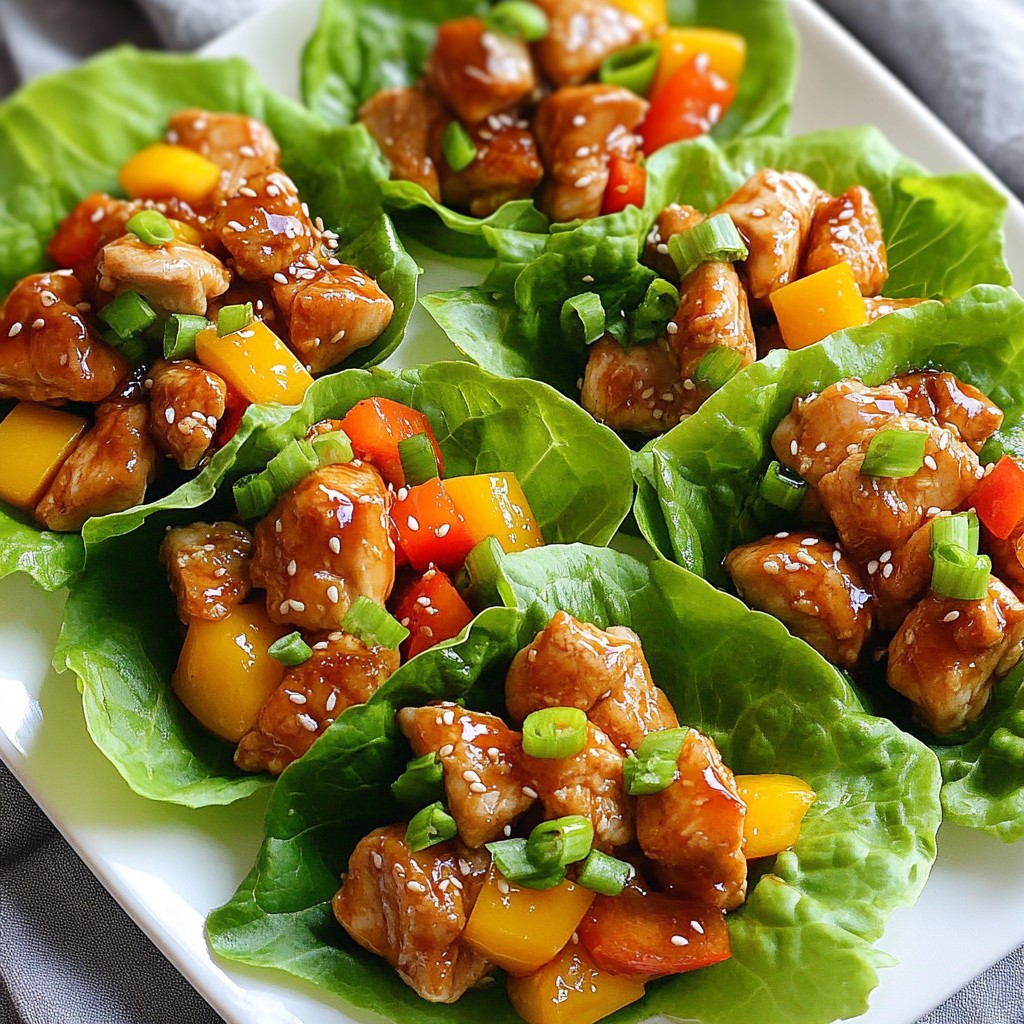 Teriyaki Chicken Lettuce Wraps Flavorful Easy Recipe